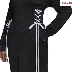 Black jacket/dress with lace detail